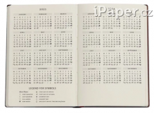 Paperblanks diář 18měsíční 2023-2024 Pear Garden mini horizontální DE9484-5